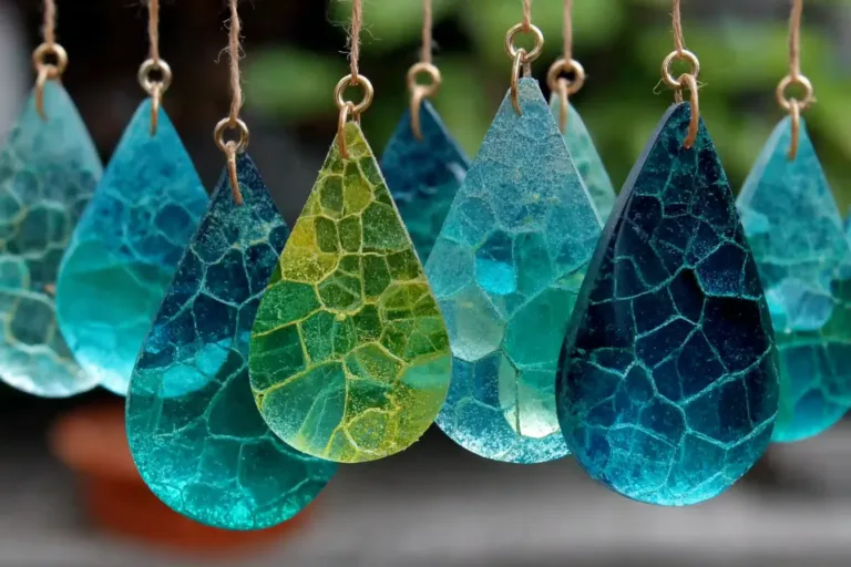 Greern Crayon raindrop Suncatchers recipe diy
