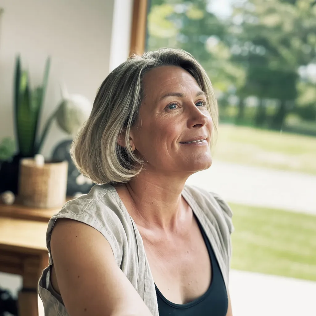 Margaret Ellis in the garden - Cozy Hands DIY