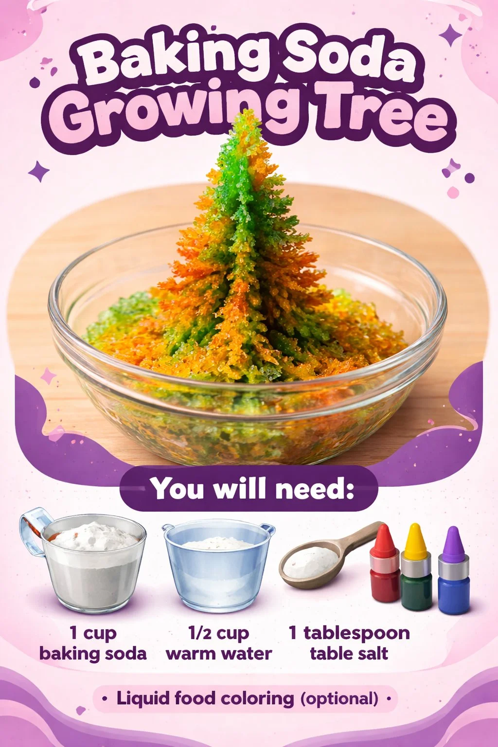 Baking Soda Growing Tree