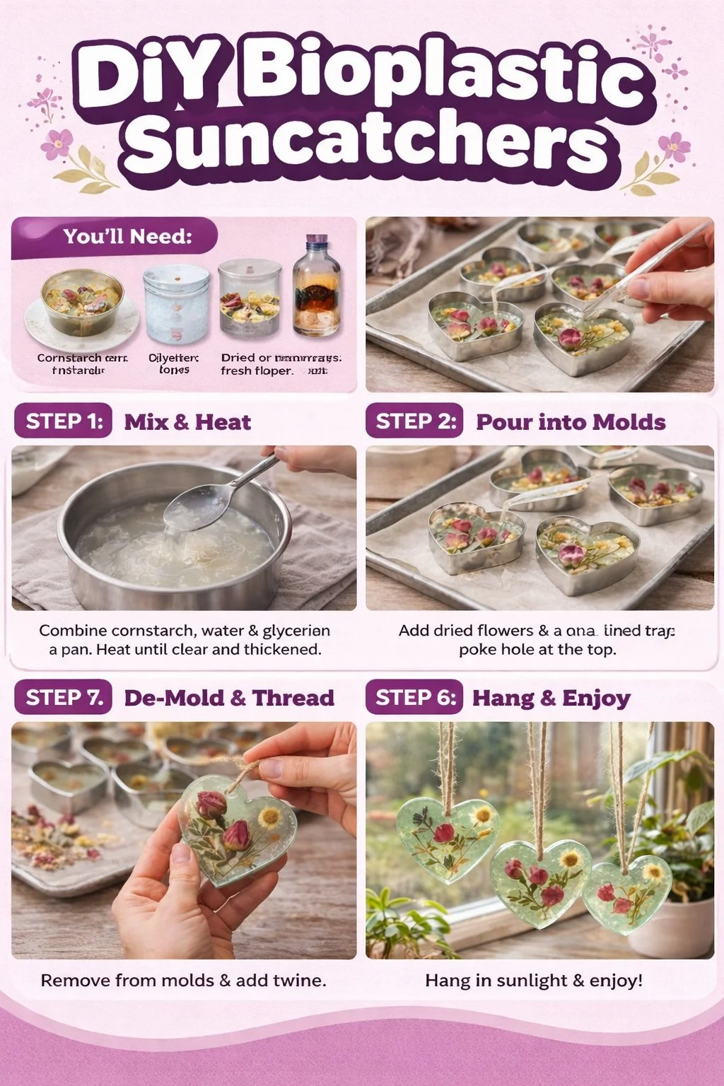 DIY Bioplastic Suncatchers