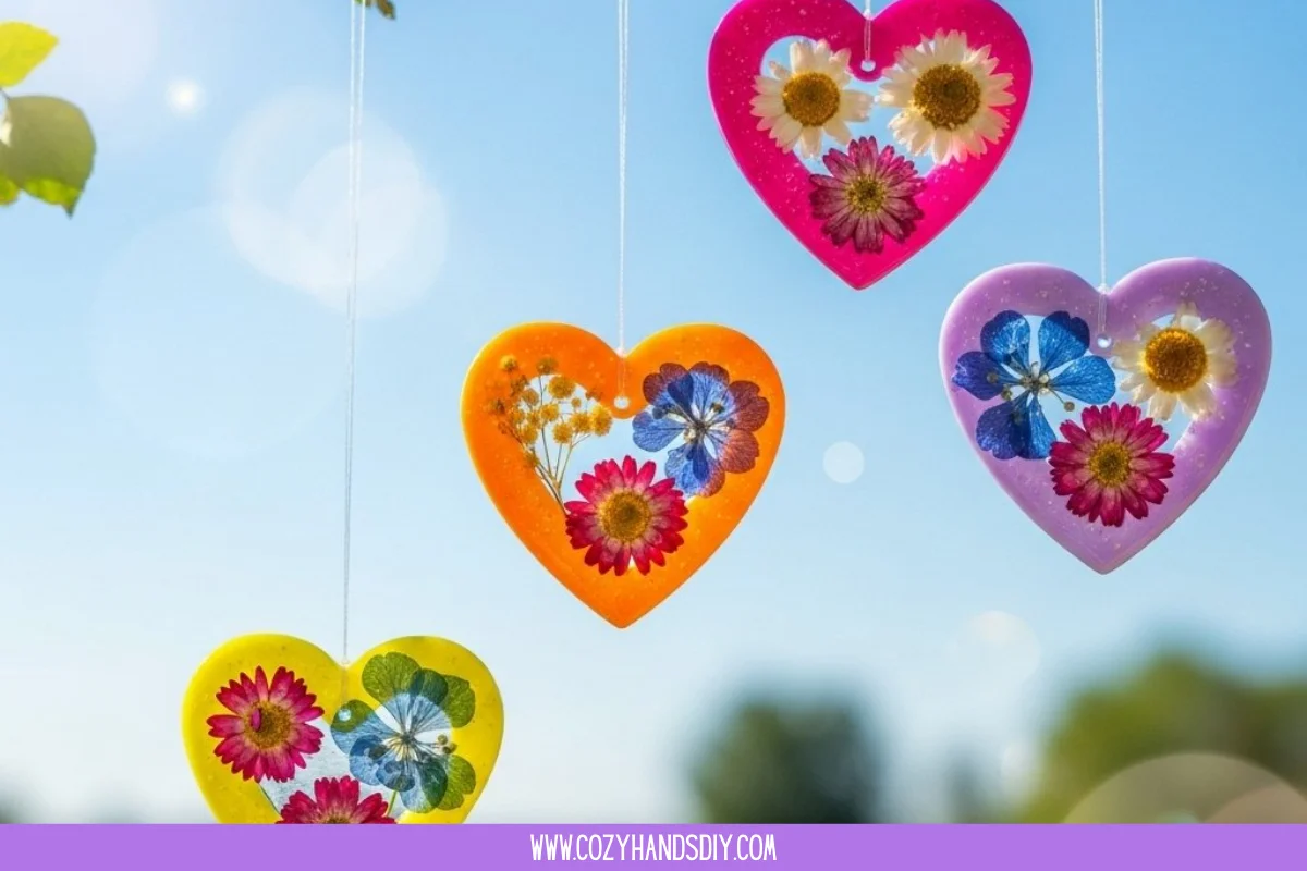 DIY Bioplastic Suncatchers with Flowers Recipe