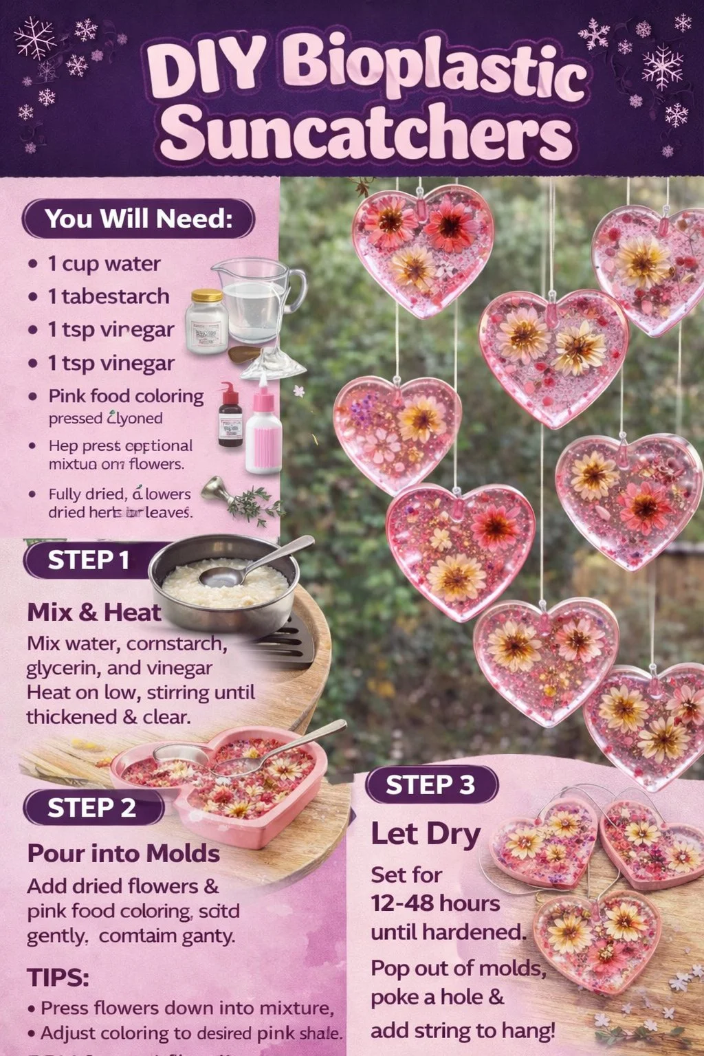 DIY Bioplastic Suncatchers