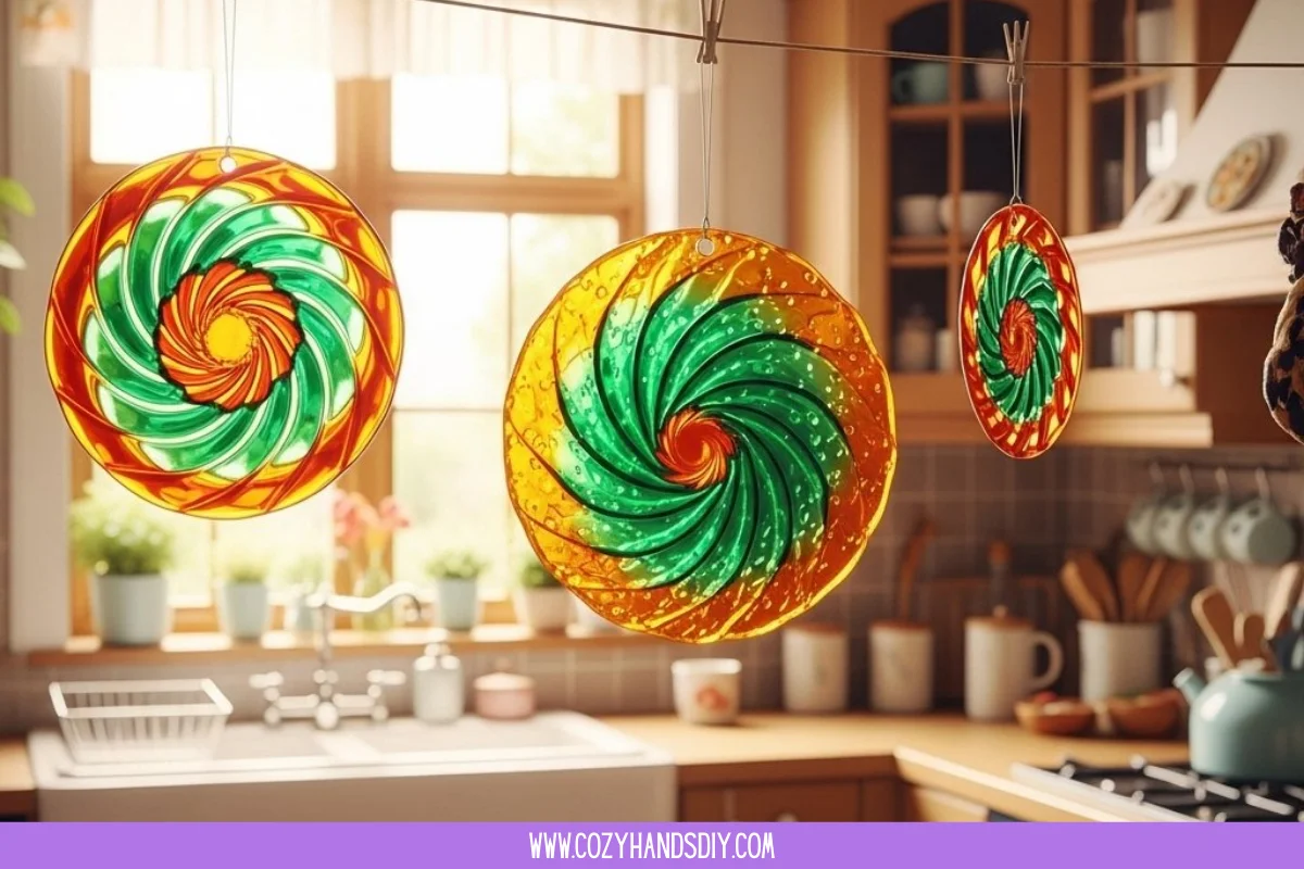 DIY Mandala Bioplastic Suncatchers