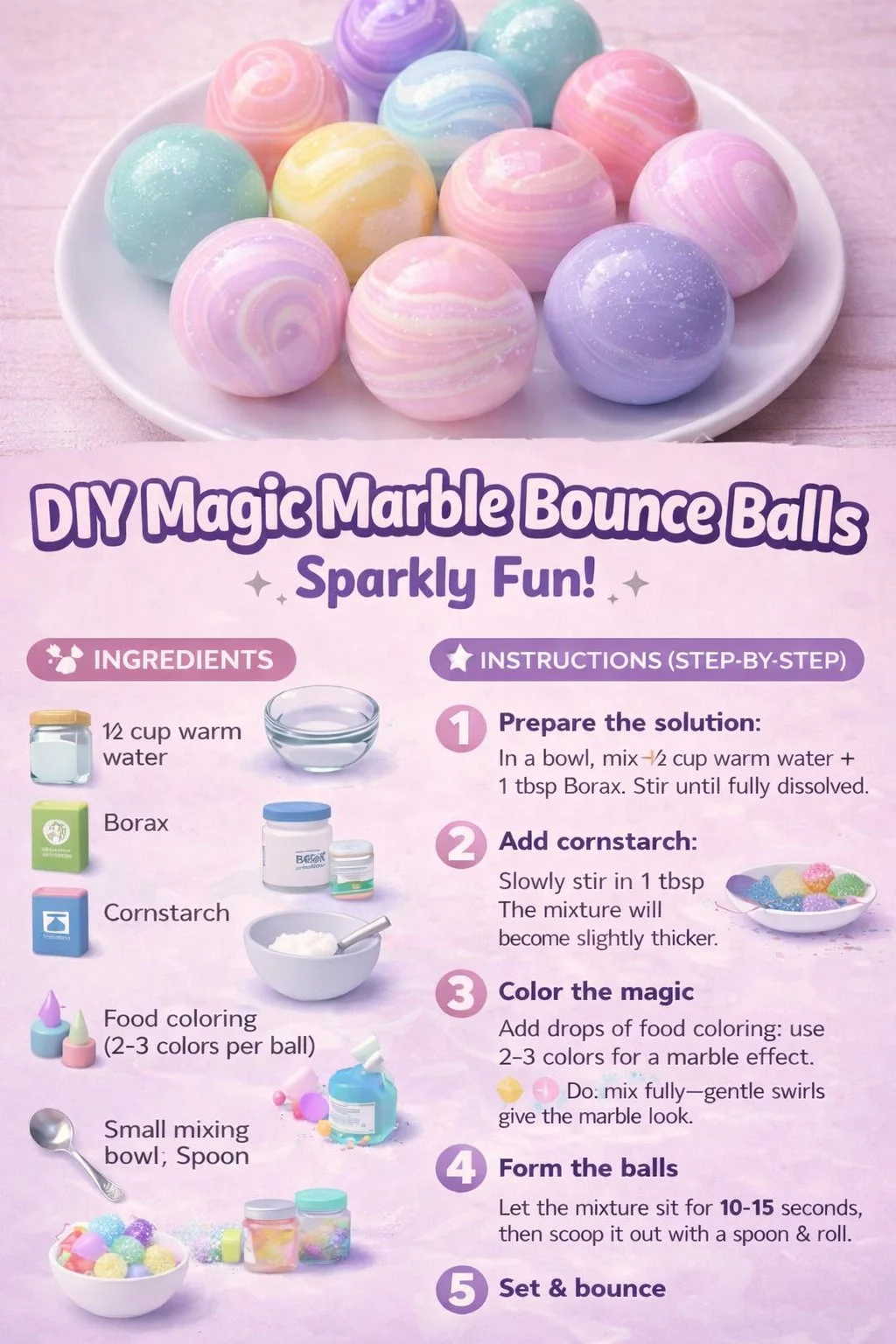 DIY Magic Marble Bounce Balls
