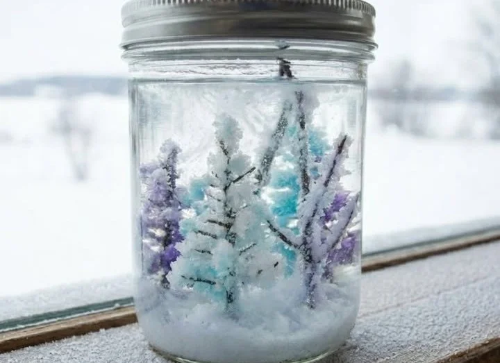 DIY Snowstorm Winter Jar