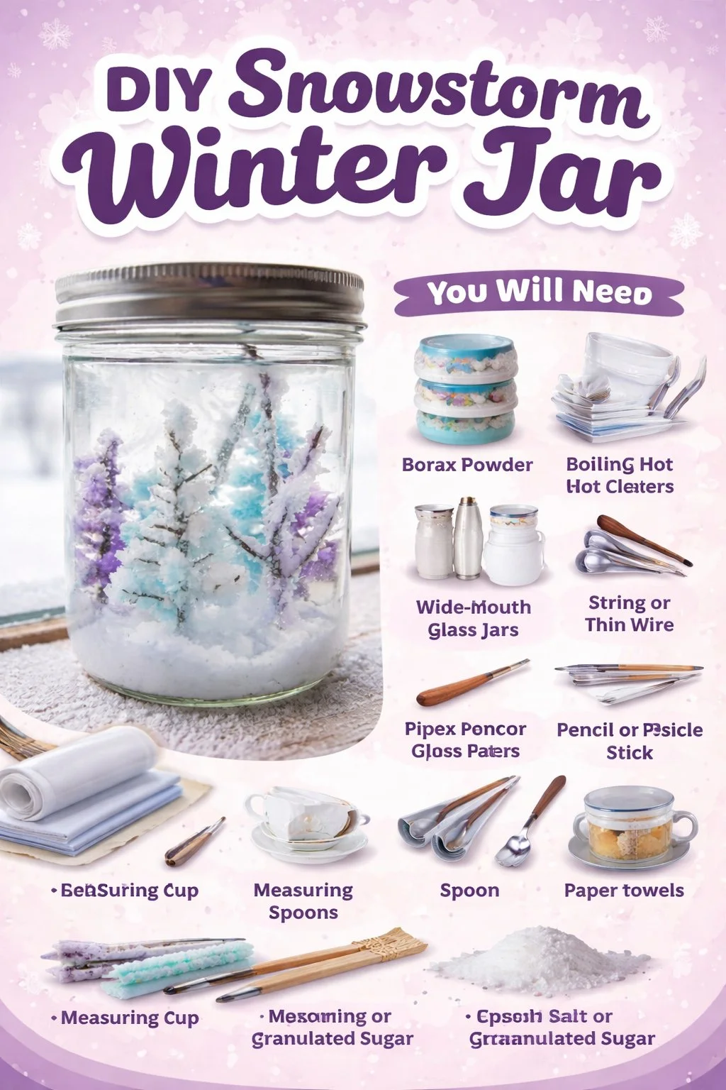 DIY Snowstorm Winter Jar