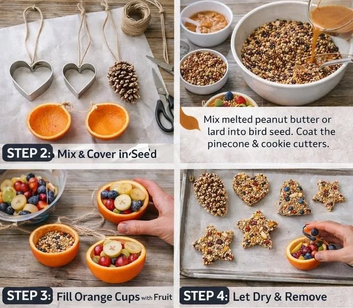 Fruit and Grain Bird Feeders