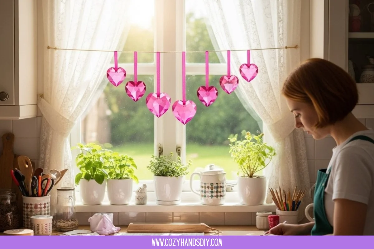 Growing Crystal Heart Ornaments