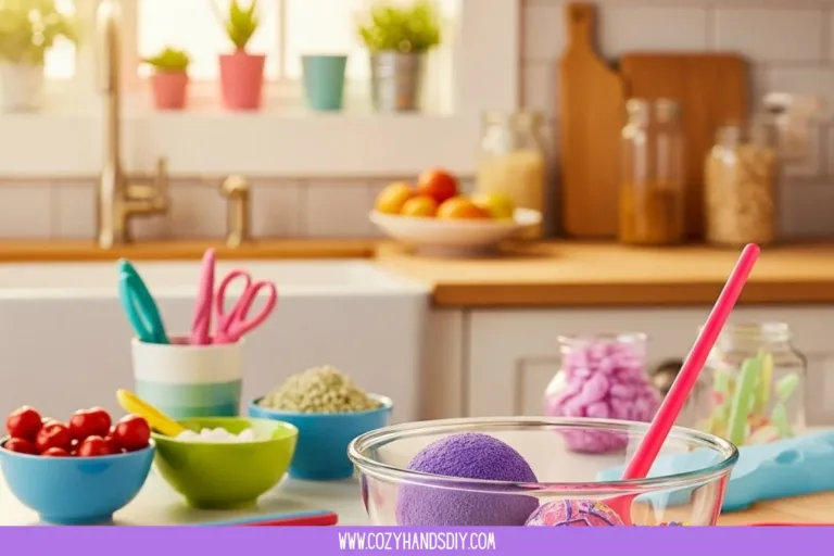 Colorful homemade bouncing balls made from DIY materials