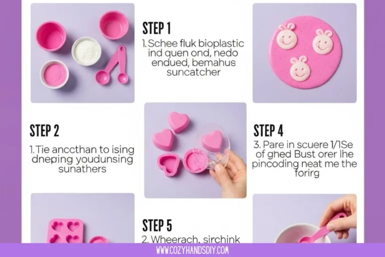 Colorful pink bioplastic suncatchers showcasing DIY creativity and eco-friendly art.