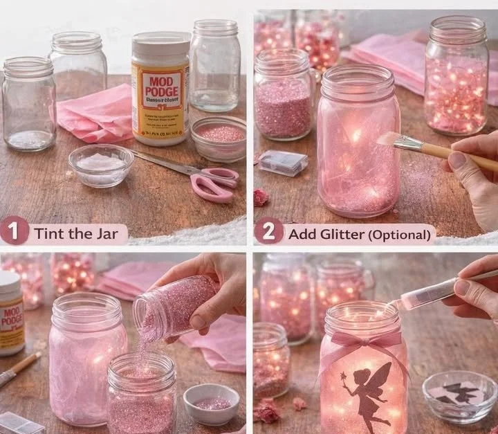 Pink Glow Fairy Lanterns 5 Pink Glow Fairy Lanterns