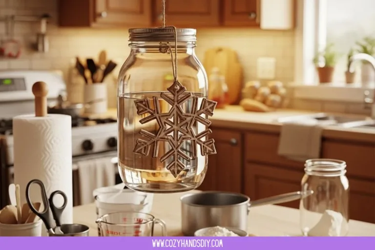 Baking soda crystal shapes resembling snowflakes in a creative display.