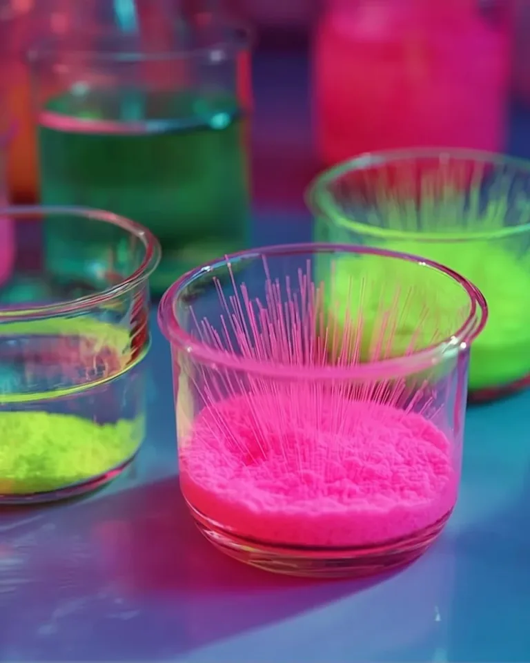 Baking soda and vinegar fireworks experiment demonstration