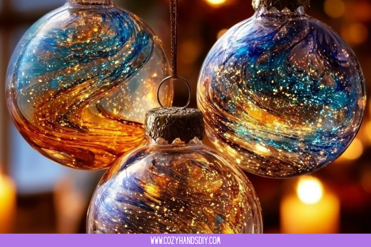 Baking Soda Galaxy Ornaments