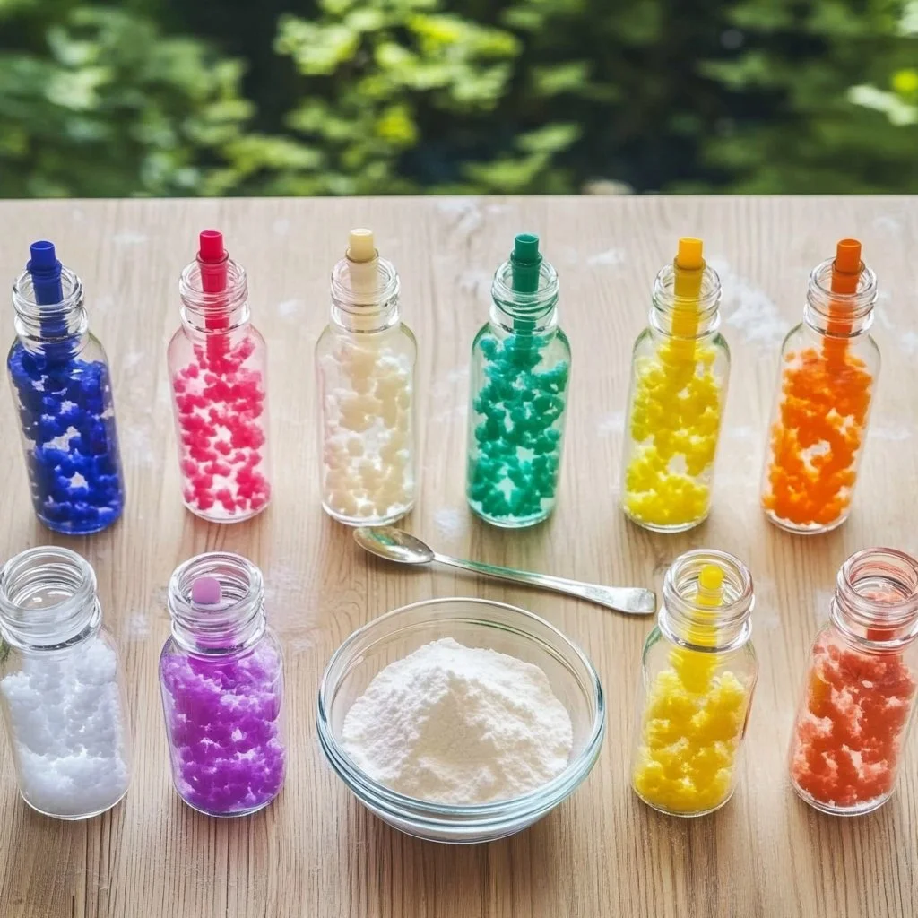 Baking Soda Rainbow Crystal Forest