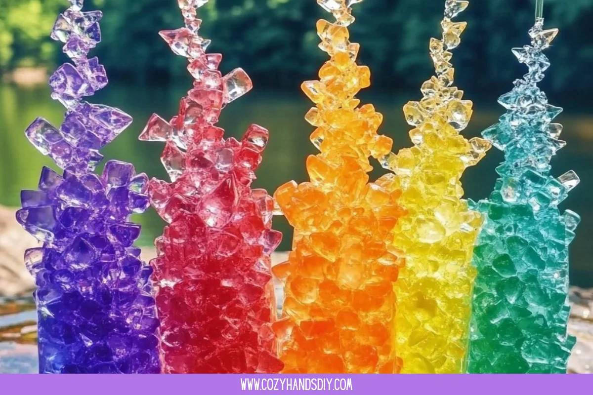 Baking Soda Rainbow Crystal Forest