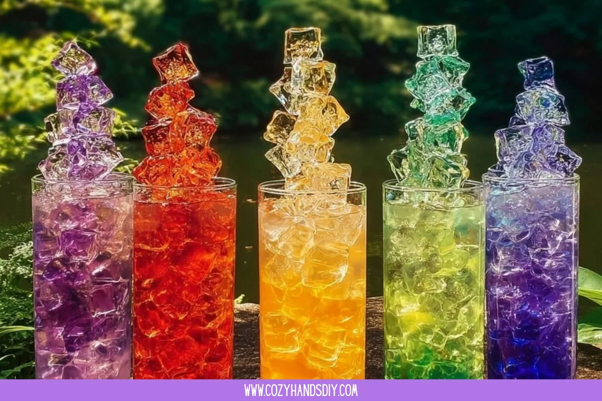 Baking Soda Rainbow Crystal Forest