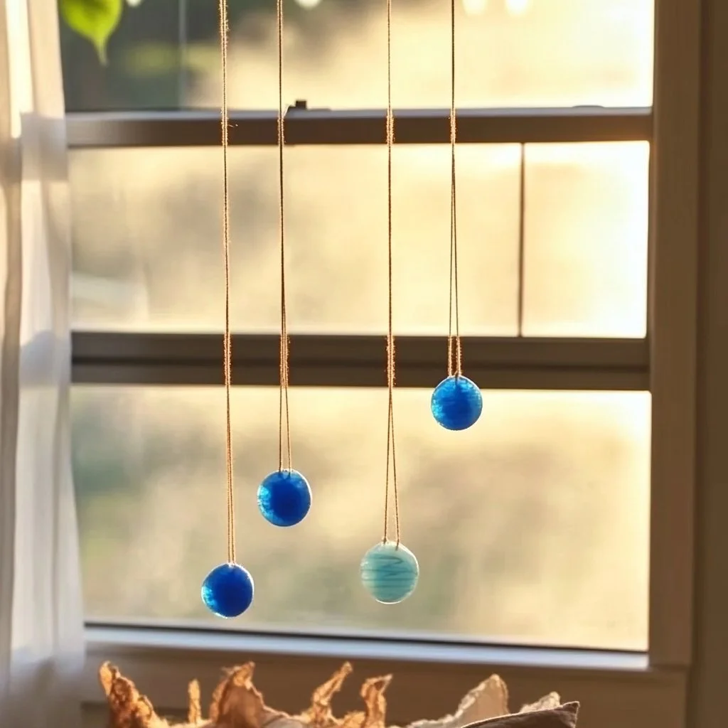 Blue Crayon Suncatchers