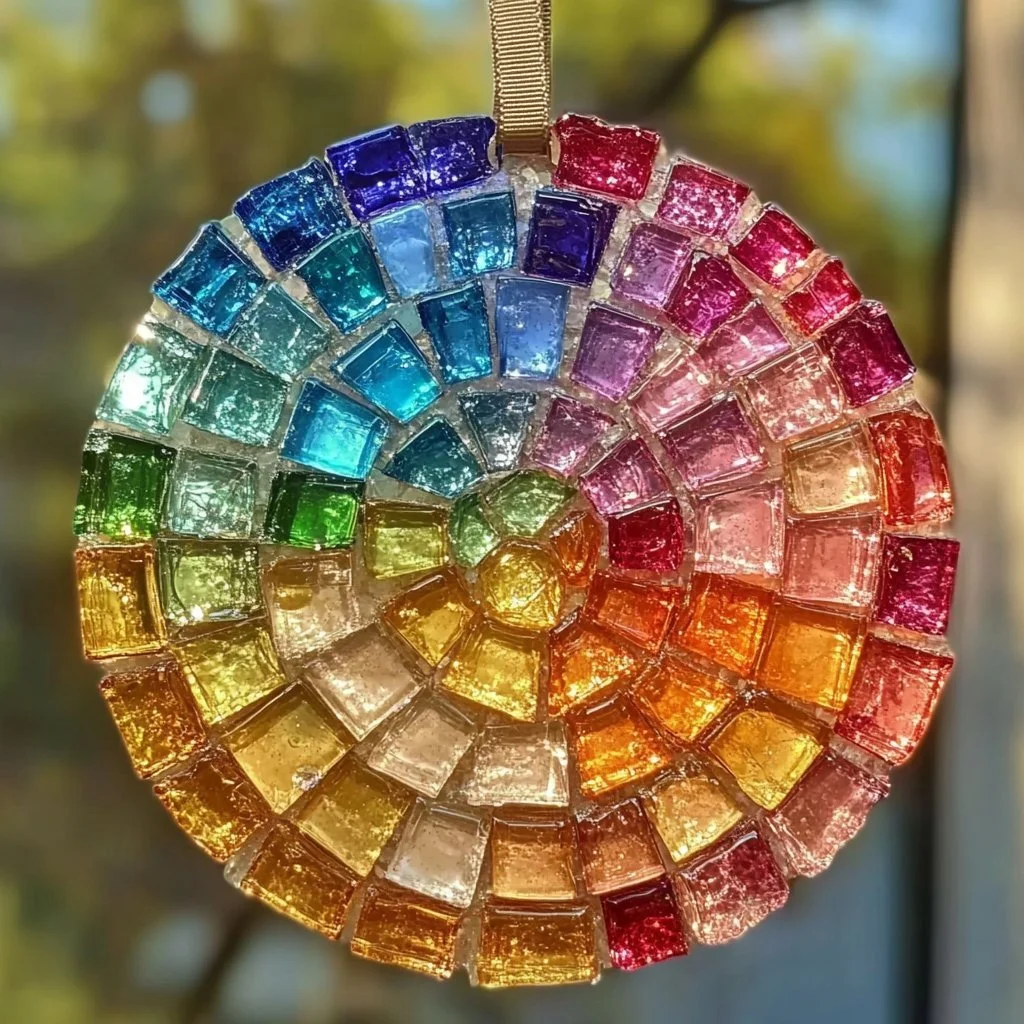 Clear Glue Mosaic Suncatcher