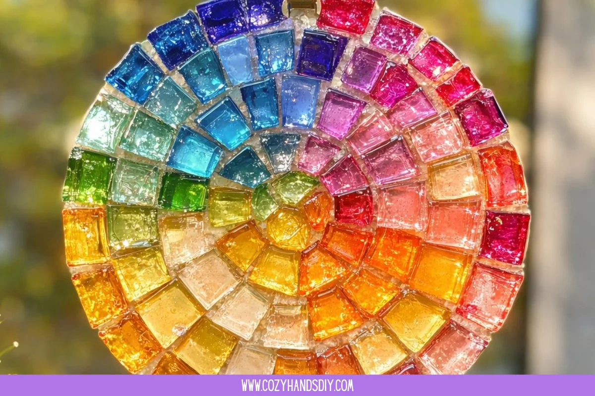 Clear Glue Mosaic Suncatcher