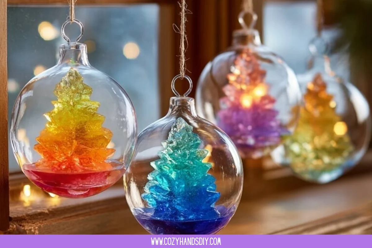 Crystal Growing Tree Ornaments 7 Crystal Growing Tree Ornaments