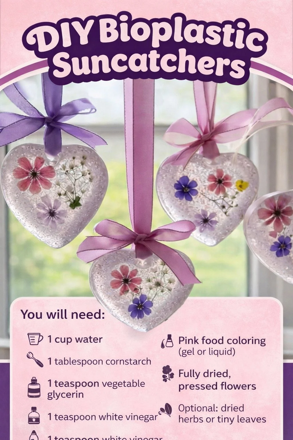 DIY Bioplastic Suncatchers