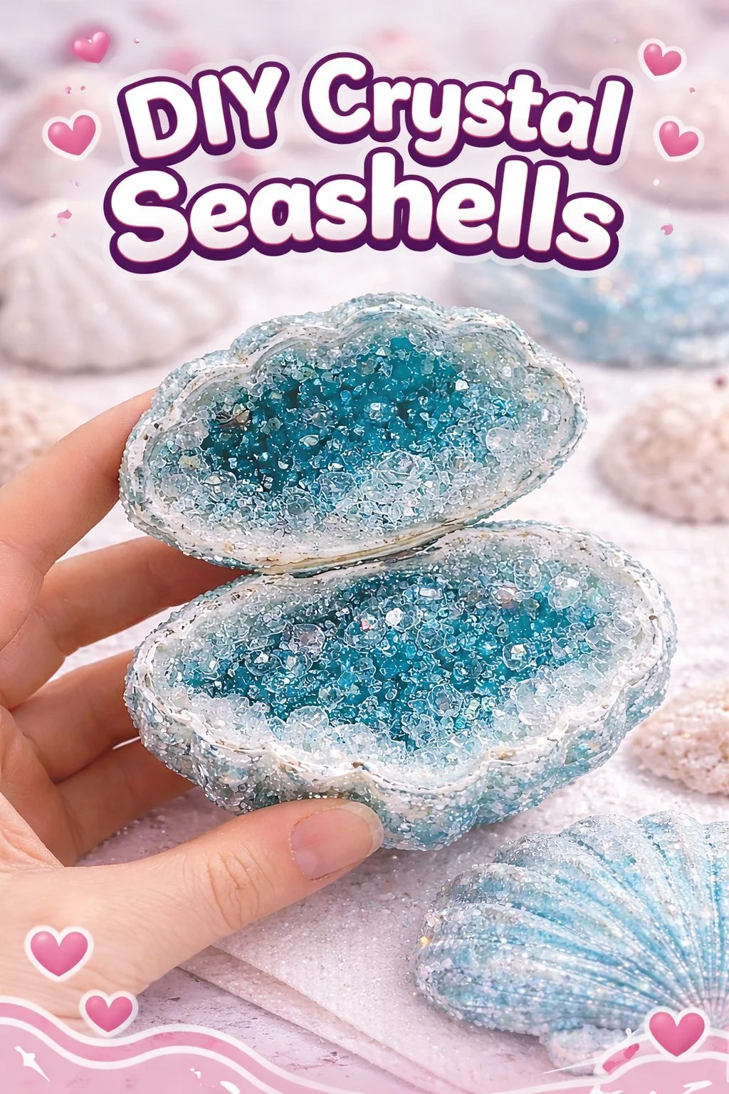 DIY Crystal Seashells