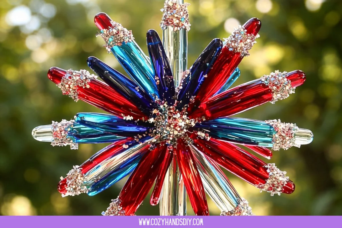 DIY Firework Suncatcher