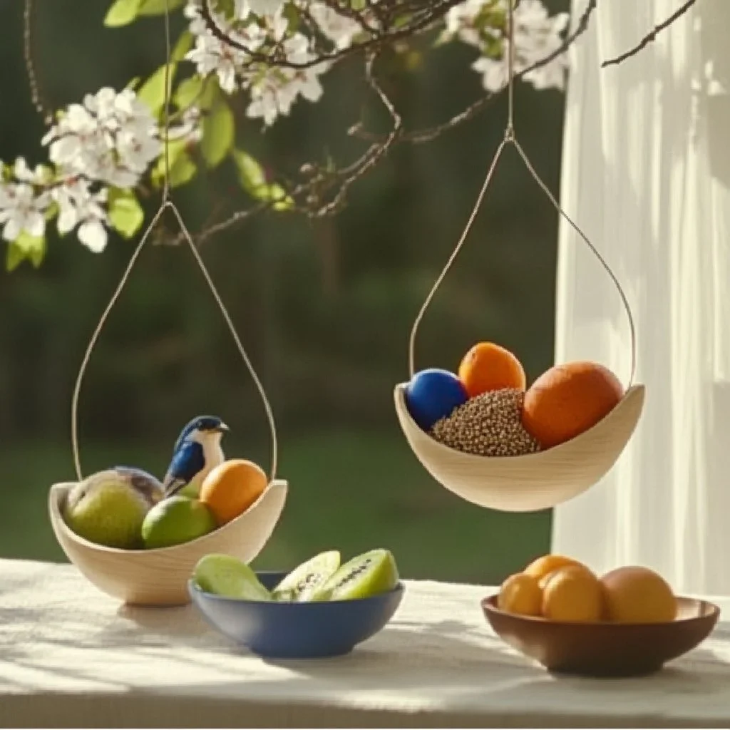 DIY Fruit and Seed Bird Feeders