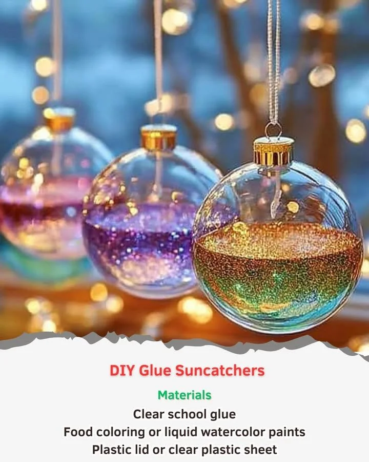 DIY Glue Suncatchers