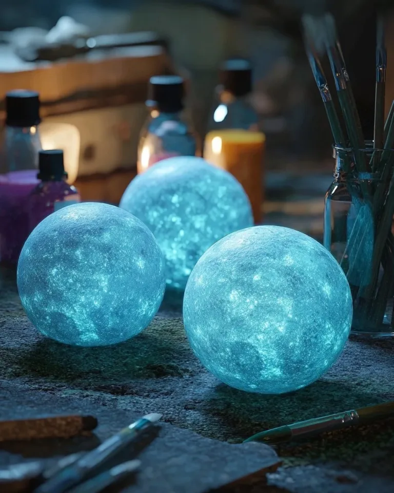 DIY moon rocks that glow and bounce for science projects and crafts