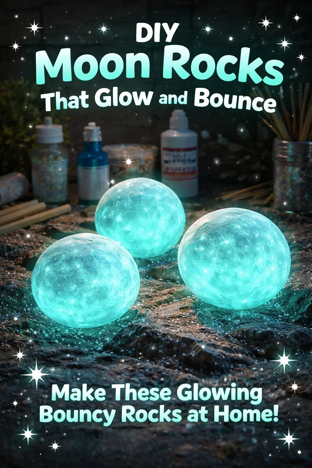 DIY Moon Rocks That Glow and Bounce