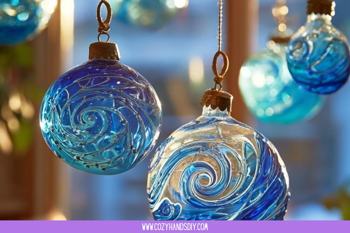 Enchanting Crayon Suncatchers – Blue Hues That Captivate Light