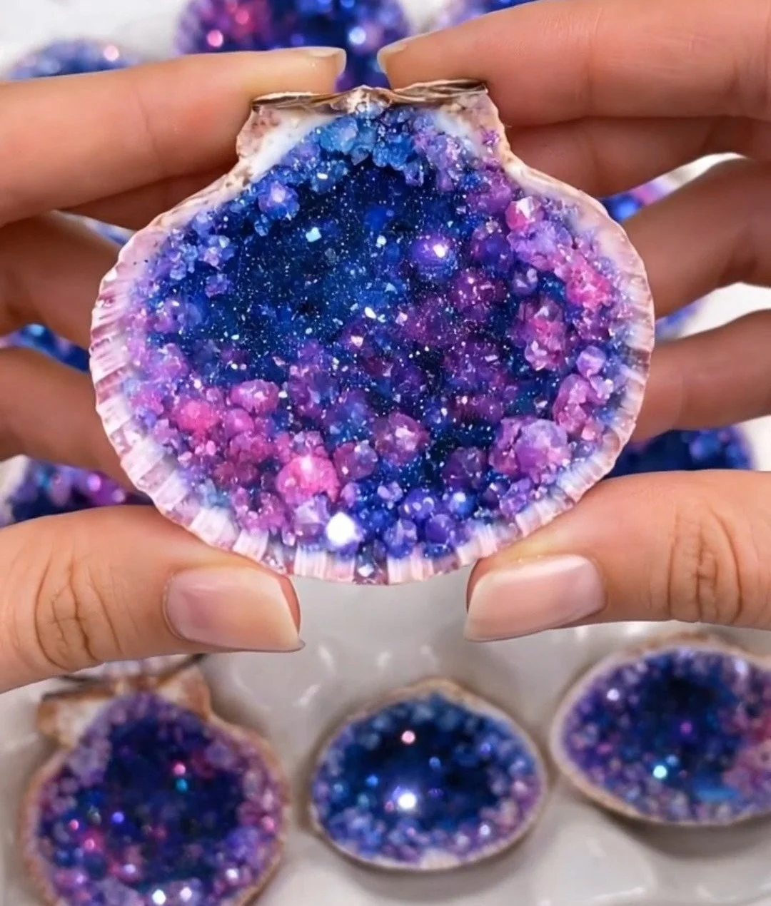 Galaxy Crystal Seashells