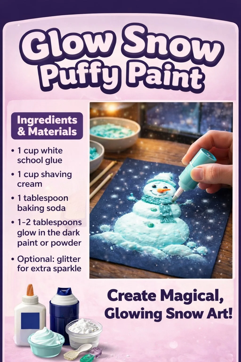 Glow Snow Puffy Paint