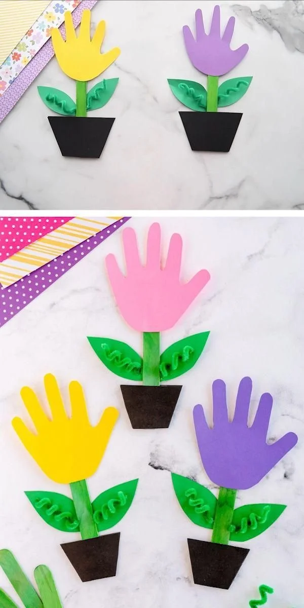 Handprint Flowers – A Keepsake Full of Love