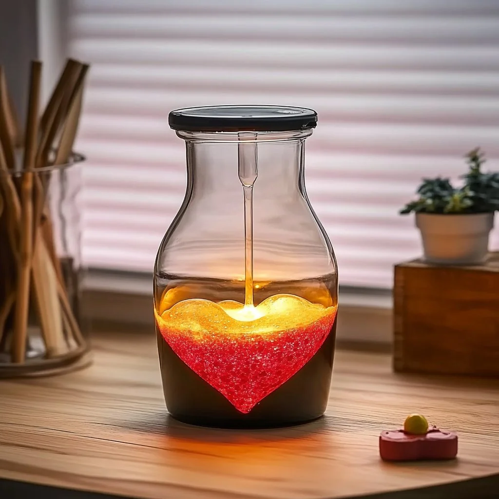 Heart-Shaped Lava Lamp