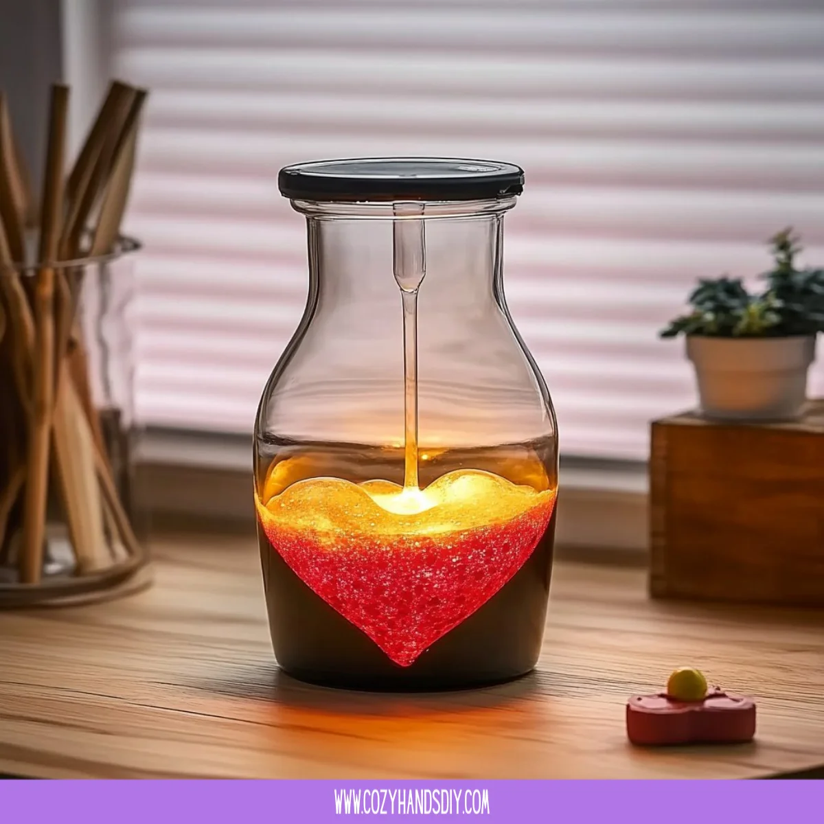 Heart-Shaped Lava Lamp