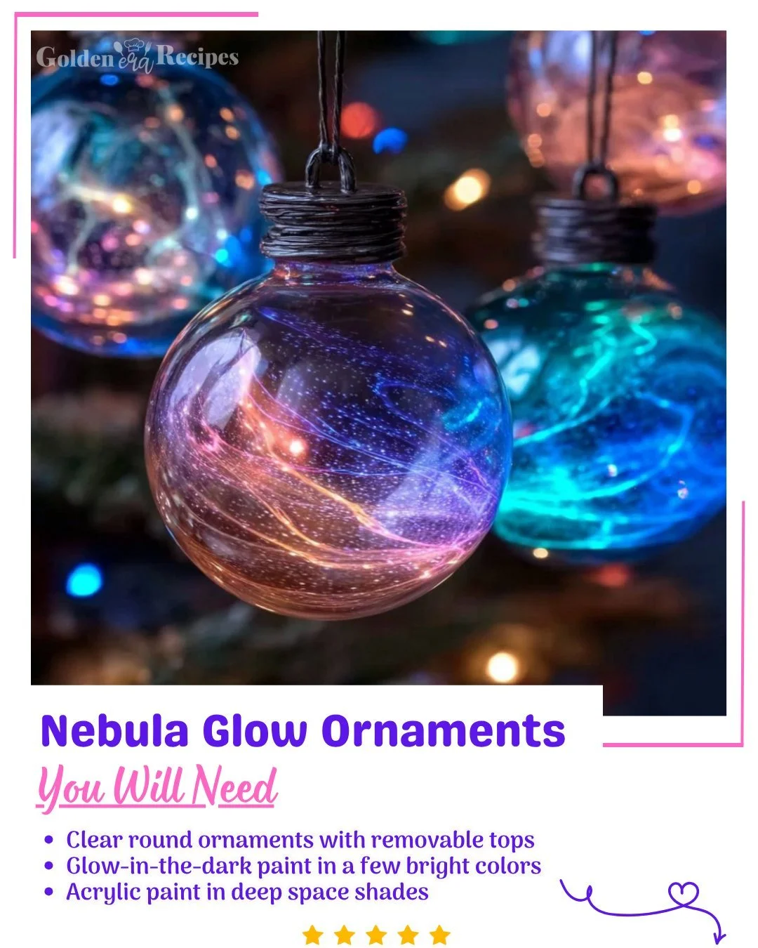 Nebula Glow Ornaments
