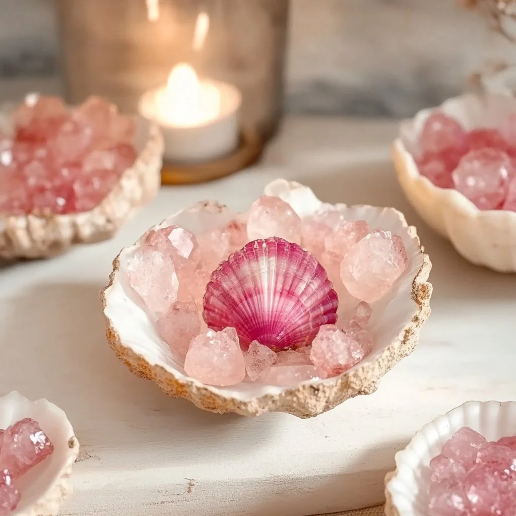 Pink Seashell Crystals