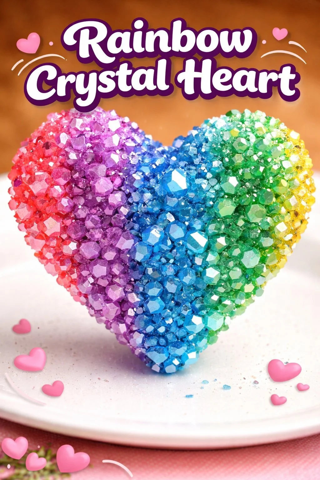 Rainbow Crystal Heart