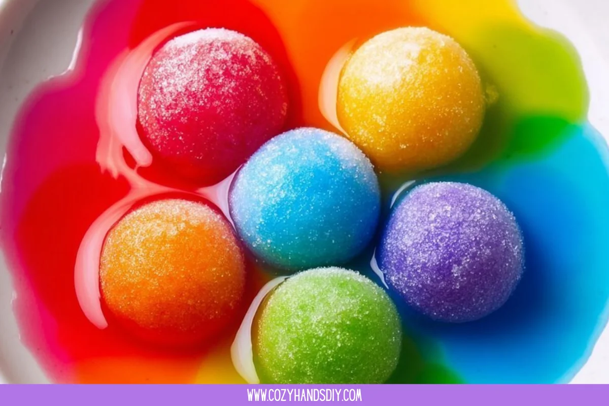 Rapid-Growing Rainbow Sugar Crystal Eruption