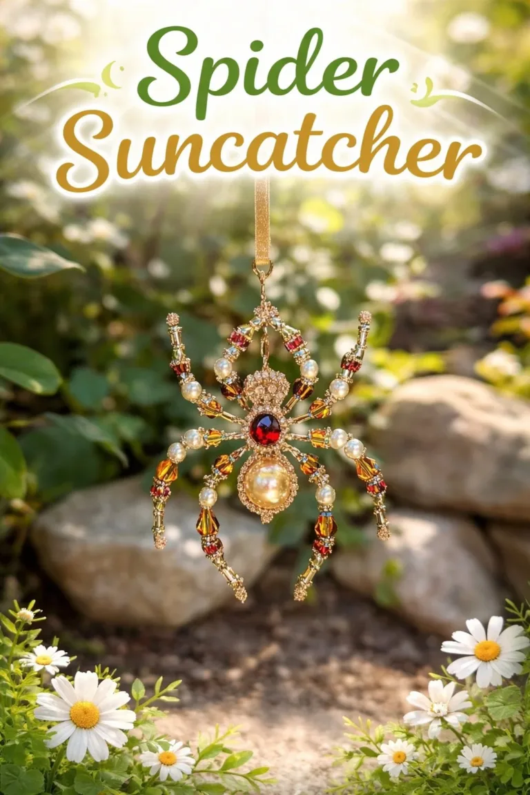 Home 25 Decorative Spider Suncatcher reflecting light and color