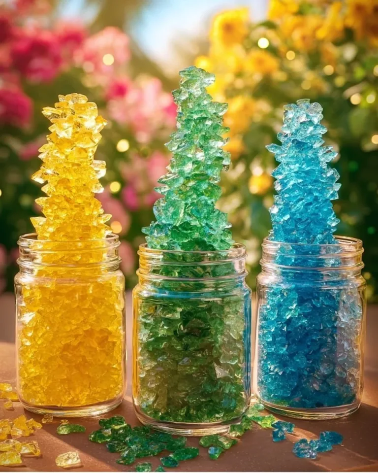 Home 19 Beautifully grown sugar crystals from a fun sugar crystal experiment.