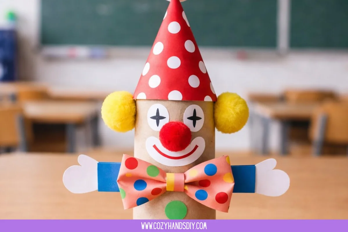 Toilet Paper Roll Clown Craft