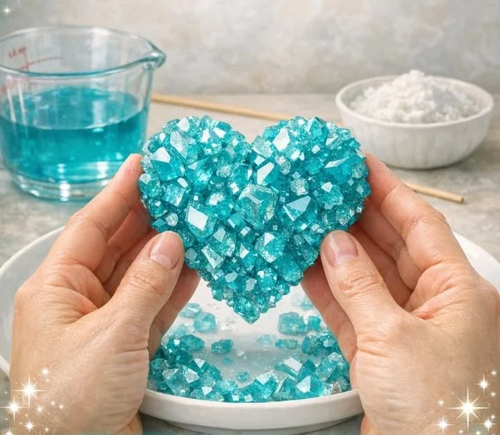 Turquoise Crystal Heart