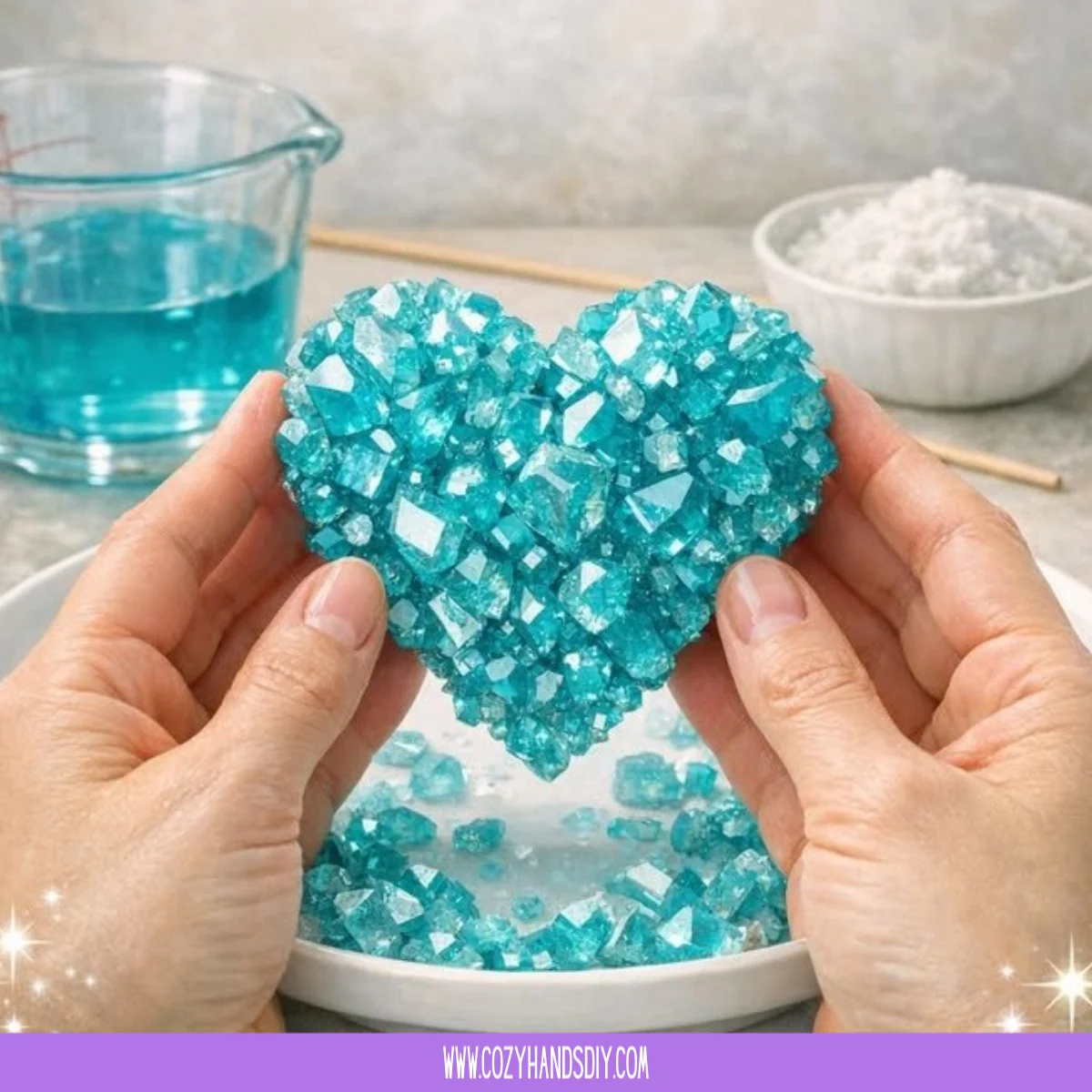 Turquoise Crystal Heart