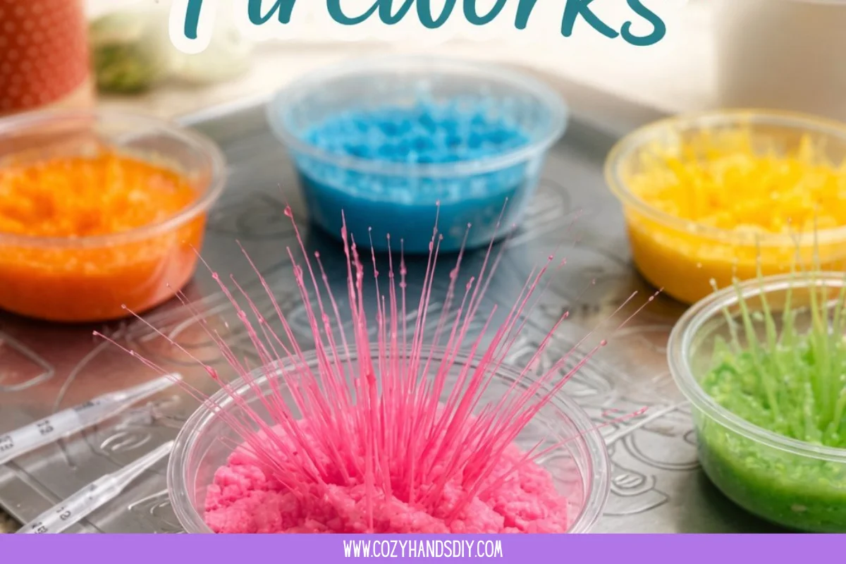 Baking Soda and Vinegar Fireworks