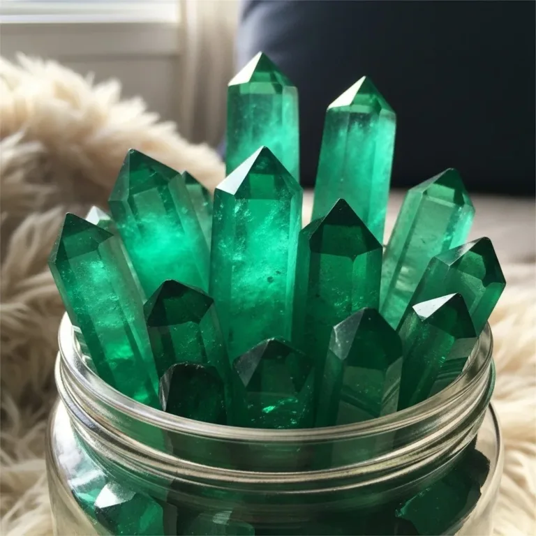 Bright Green Crystal Seashell Experiment showcasing vibrant crystal formations.