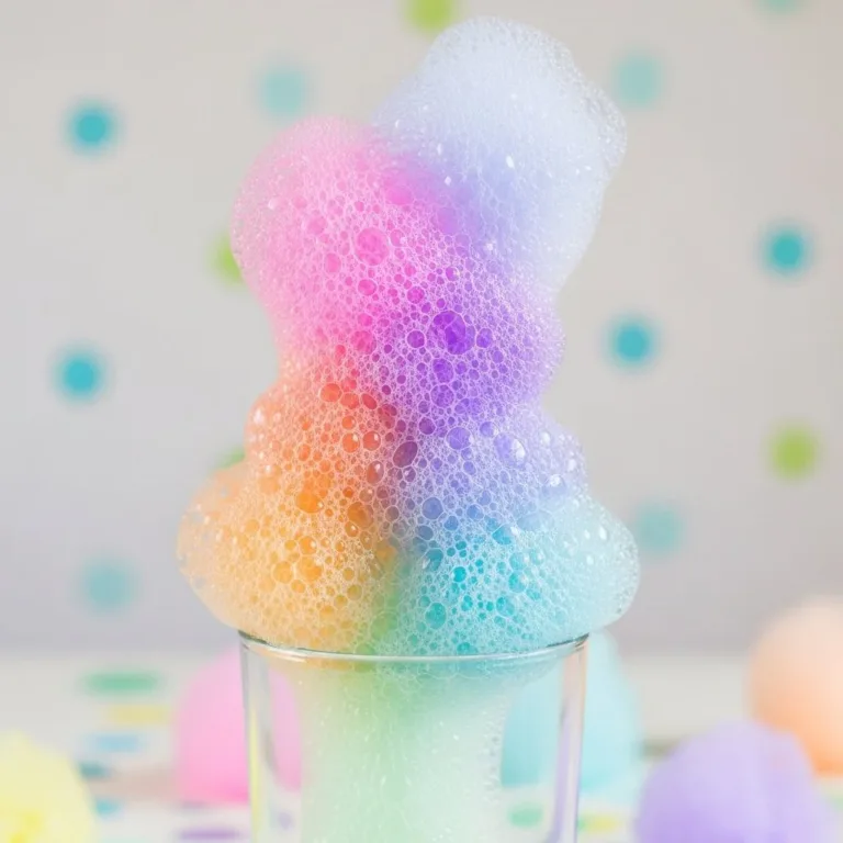 Color Burst Foam Eruption science experiment demonstrating vibrant foam reactions.